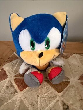 New Tomy Big Head Sonic Boom, Sonic The Hedgehog BigHead Stuffed Plush Toy 7”